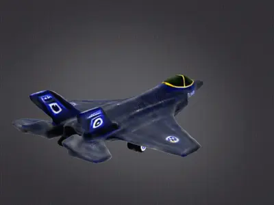 F35 Jet 3D print model