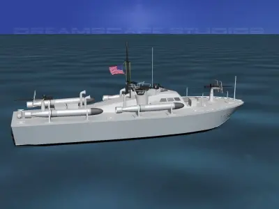 Higgins Class PT Boat PT658 3D model