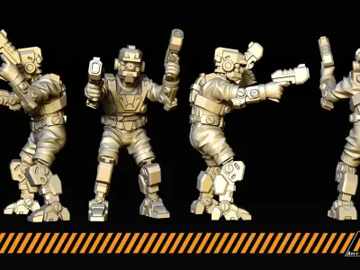 Droids 3D print model