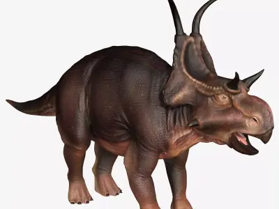 Diabloceratops dinosaur Low-poly 3D model