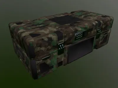 WEAPON CHEST Low-poly 3D model