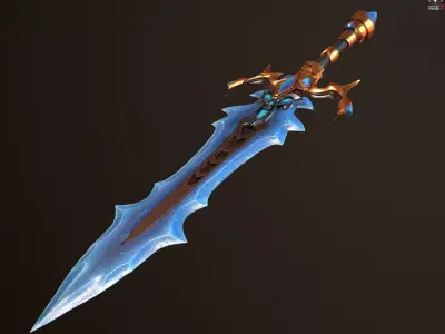 Ice Sword 3D model purchase