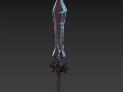 Sword PBR Gameready Stylized Low-poly 3D model