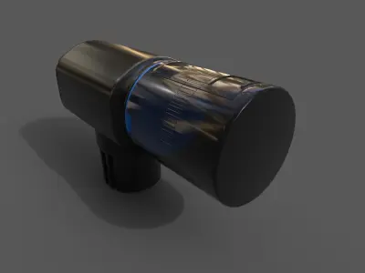 Automatic Fish Food Feeder low poly 3d model Low-poly 3D model