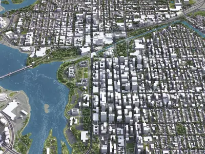 Ottawa Low-poly 3D model