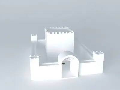 Brick castle Free 3D model