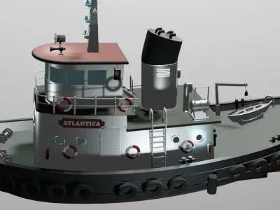 Fishing boat 3D model
