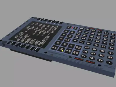 Airbus A320 MCDU Cockpit Unit 3D model