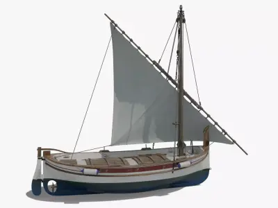 Llaut Spanish Boat 3D model