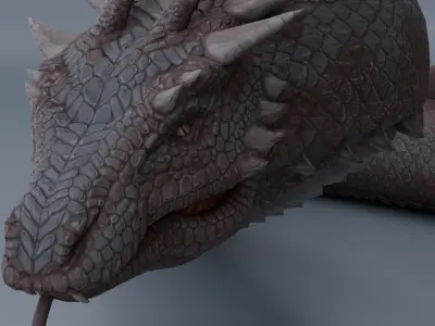 GIANT SNAKE Low-poly 3D model