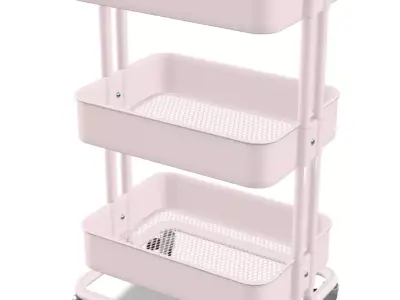 IKEA RASKOG Pink utility trolley Free 3D model