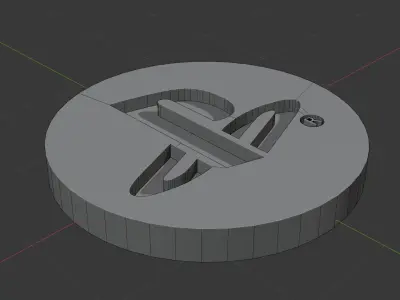 Playstation logo Free 3D model