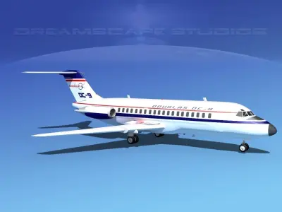 Douglas DC-9-15 Douglas Aircraft 3D model