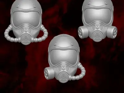 Gas Mask Doom Collection 3D printable files for Action Figures 3D print model