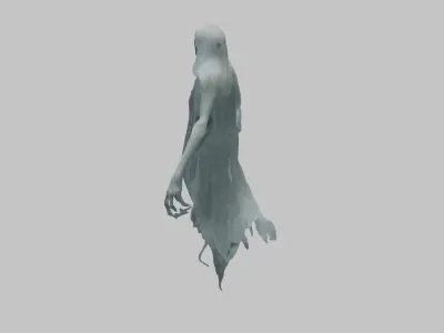 floating wraith ghost soul Low-poly 3D model