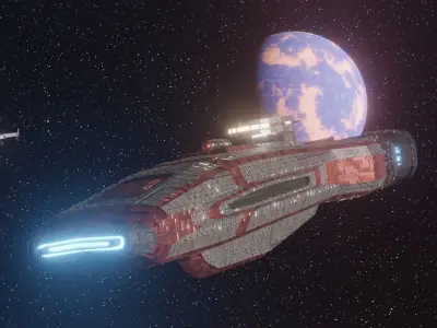 Patrol Vessel Type-21 Free low-poly 3D model