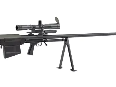 KSVK 12 Sniper Rifle 3D model