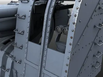 Japanese Type 89 Low-poly 3D model