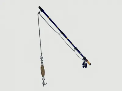 Fishing rod 3D model