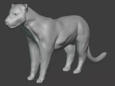 Jaguar cat 3D model