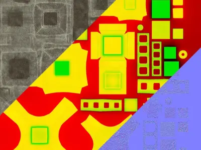 Japanese Stone Lantern 9 Low-poly 3D model