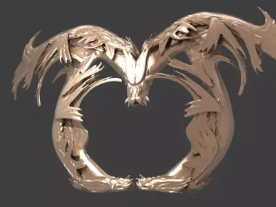 Ocean Dragon arch extended  3D model