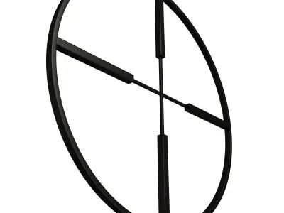 Sniper Target Symbol Low-poly 3D model