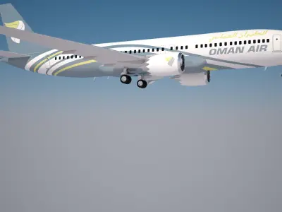 Oman Air Boeing 737 max 8 3D model