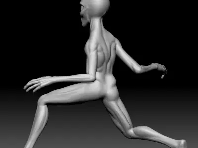 Alien Statue - 0180 3D print model