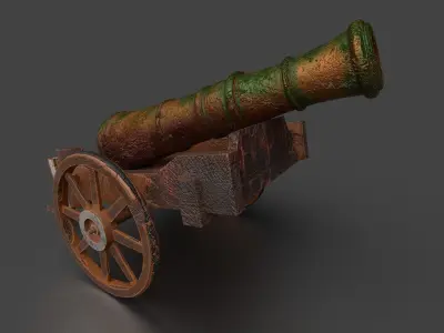 Long Range Canon V1 3D model