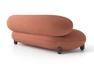 Noom Flock Sofa 210 Free 3D model