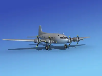 Boeing 307 Stratoliner Base Model 3D model