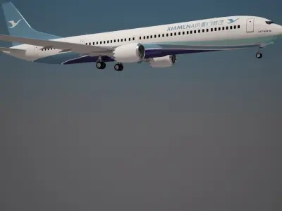 XiamenAir Boeing 737 max 10 3D model