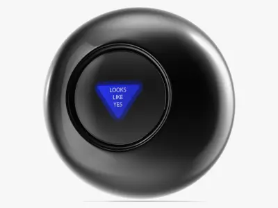 Magic 8 Ball Yes Answer 3D model