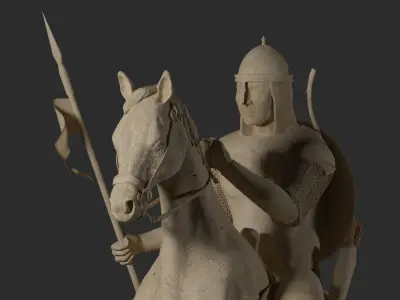 Cavalry Statue 3D model