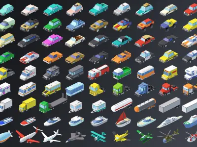 Transport Low-poly 3D model