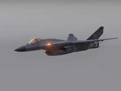 NOS rafale - Fighter Jet Low-poly 3D model