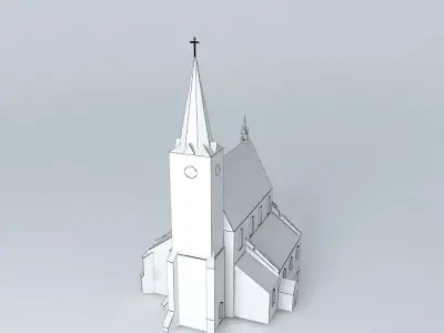 Parish Church in Pilsen Free 3D model