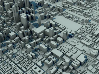 Philadelphia City United States 1 3D print model