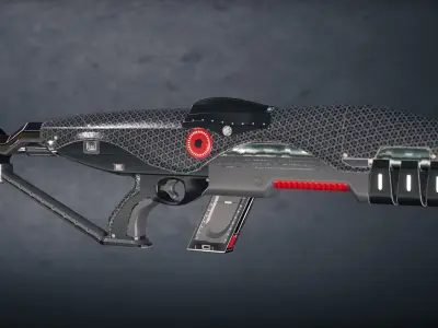 Modern Sci-Fi Rifles Bundle 4 3D model