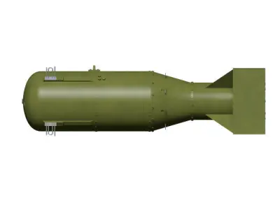 little boy atomic bomb 3D model