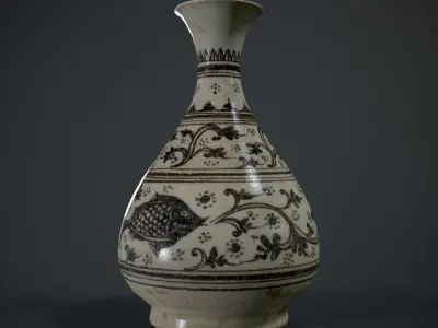 Kalong Vase Low-poly 3D model