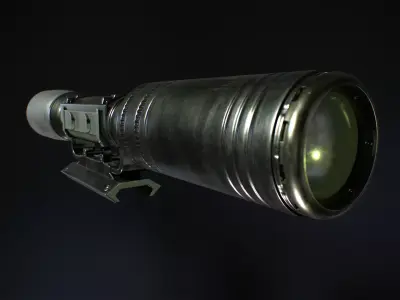 Sniper Optic game - ready Low-poly 3D model
