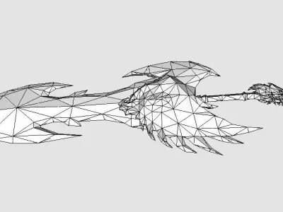 Royal Sword Low-poly 3D model