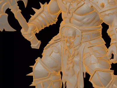 Khorne Berzerker 3D Print Model 3D print model