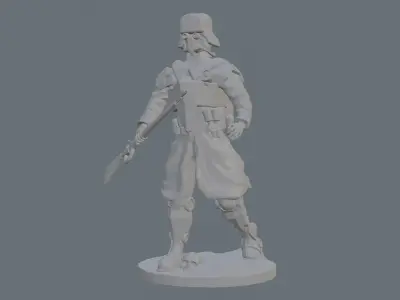 USSR Red Army infantry 3D print model