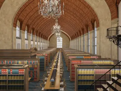 Cornell Law School Library 3D model