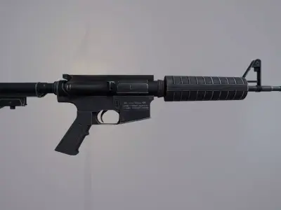 M4 Gun Low-poly 3D model