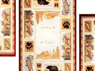 Champion Rugs Wildlife Nature Low-poly 3D model