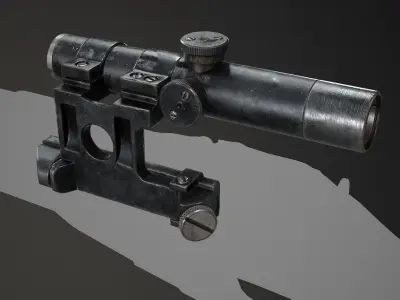 PBR PU Scope Low-poly 3D model